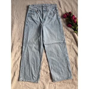 American Eagle Curvy Super High Rise Baggy Straight Size 6 Short